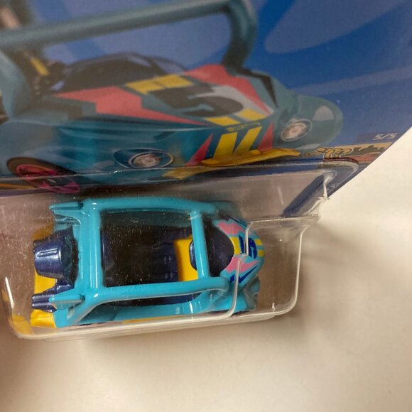 Hot Wheels "Kick Kart" 90/250 HW Ride-Ons 5/5 HCX06 Blue 2022 Dune Buggy - Picture 6 of 10